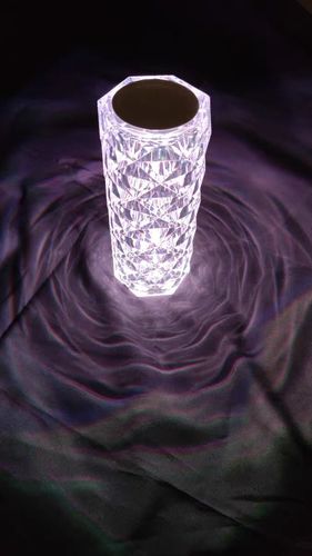 Customer photo review of Crystal Rose Lamp