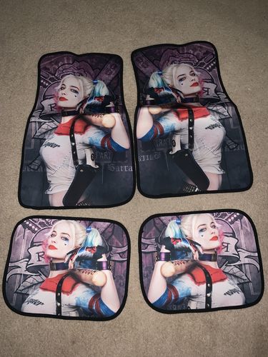 Customer photo review of Harley Quinn Car Floor Mats Universal Fit 051912