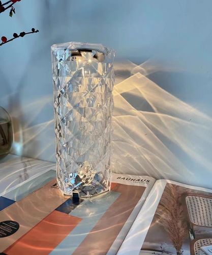 Customer photo review of Crystal Rose Lamp