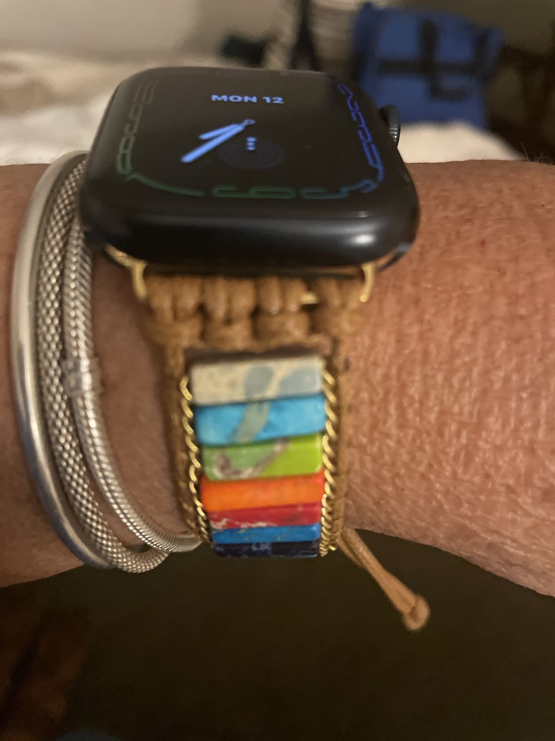 Customer photo review of Healing Chakra Protection Apple Watch Strap