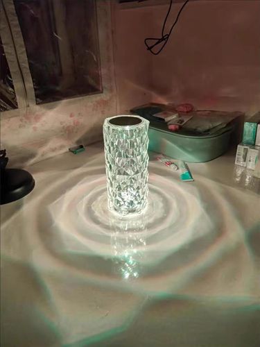 Customer photo review of Crystal Rose Lamp