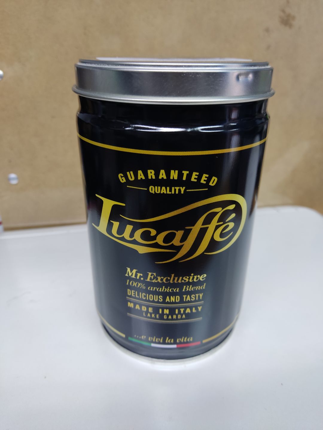 Customer photo review of Lata Lucaffe Classic y Mr. Exclusive 250 grs Grano Molido