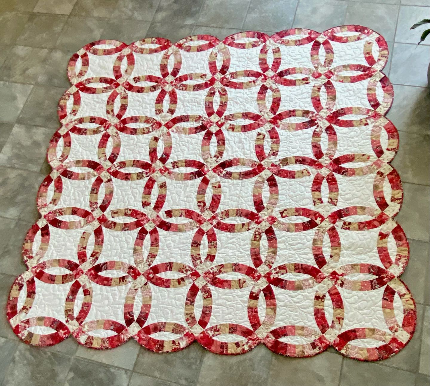 Customer photo review of True Fabrics - En Rouge - Fabric by the yard
