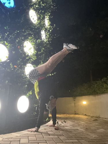 Customer photo review of Salty Savage Ladies SPLICE SMILE High Rise with Pocket Booty Scrunch Training Shorts | Wet Suit Performance | Black