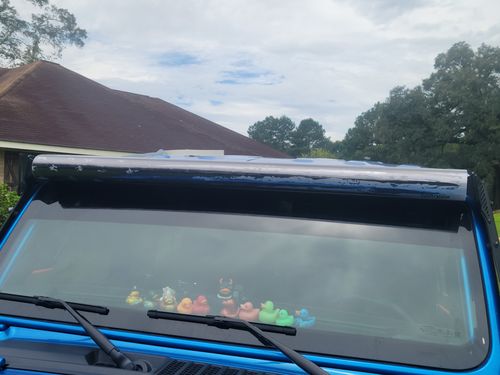 Customer photo review of Aerolidz Dual Row Clear Light Bar Cover - 50” 52” LED Silencer