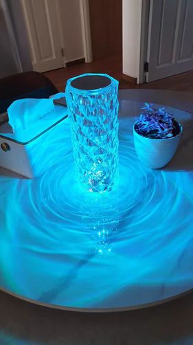 Customer photo review of Crystal Rose Lamp
