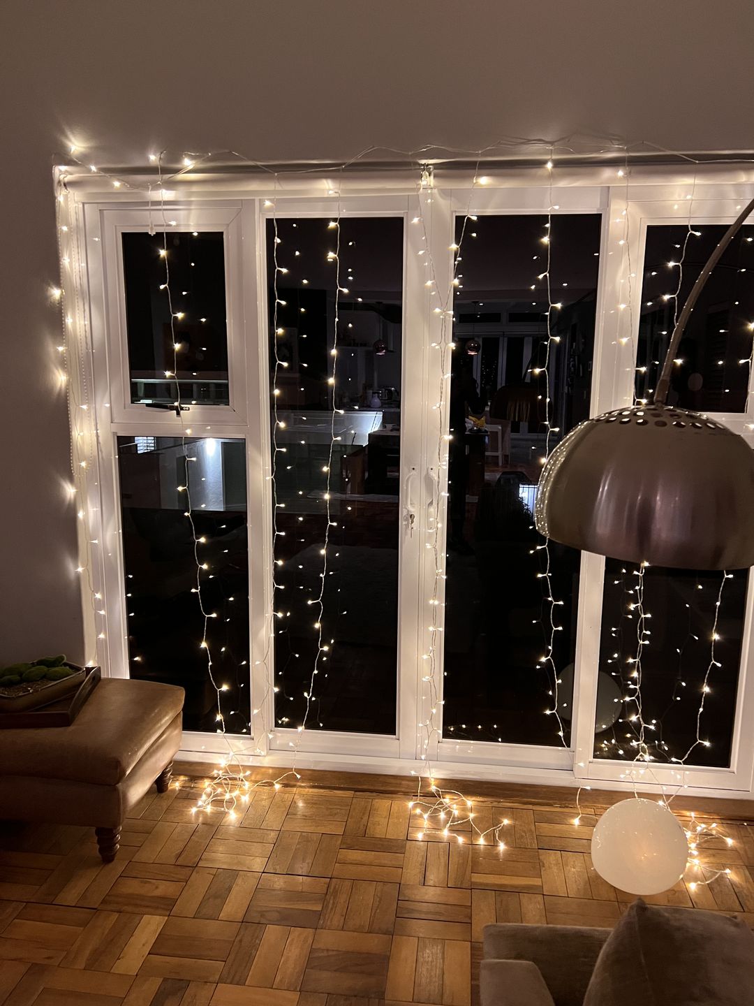 Customer photo review of Litehouse Curtain LED Warm White Fairy Lights - 2x3m (300 LEDS)