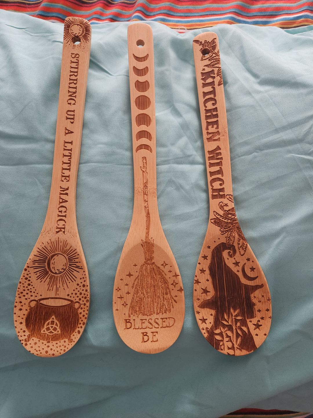 Customer photo review of Witchy Bamboo Wooden Spoon