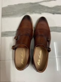 Customer photo review of Double Monk Straps Cap toe - Brown
