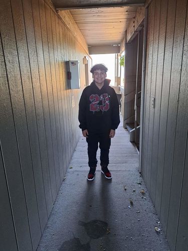 Customer photo review of Number No.23 Unisex Hoodie Match Jordan 13 “Red Flint”