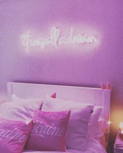 Customer photo review of It was all a dream LED neon sign