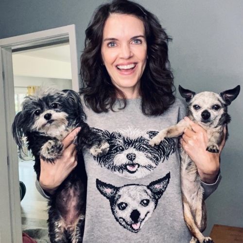 Customer photo review of Custom Short Sleeve Crewneck Sweater with Any Idea You have