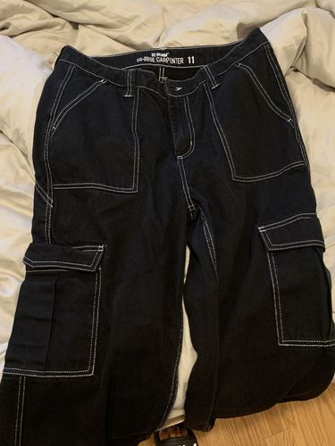 Customer photo review of HT Denim Cargo Carpenter Pants Women's Size 11 (34x34)