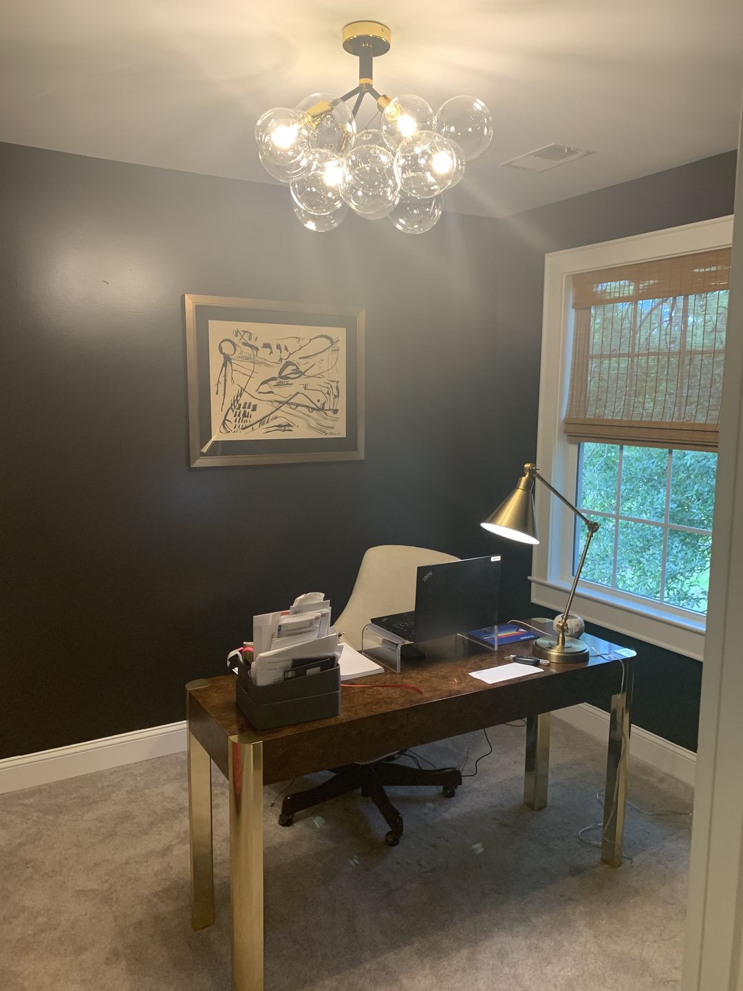 Customer photo review of Modern Cluster Glass Bubble Chandelier / Semi Flush