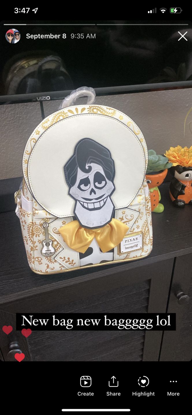 Customer photo review of 707 Street Exclusive - Loungefly Disney Villains Pixar Coco Ernesto Cosplay Mini Backpack