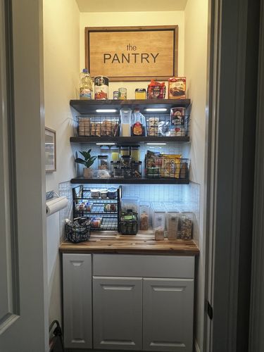 Customer photo review of Rustic Floating Shelves
