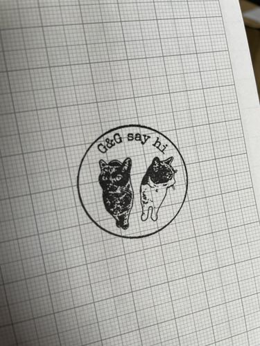 Customer photo review of Self-Inking Face Stamp