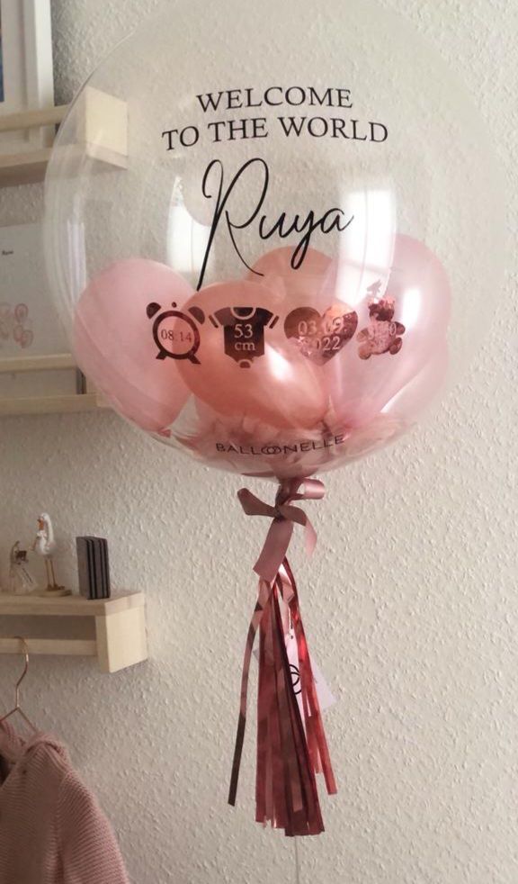 Customer photo review of Welcome to the World Baby Designer Ballon
