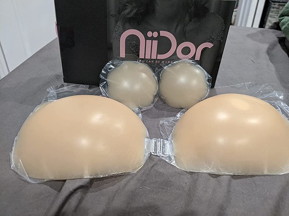Customer photo review of Wing Invisible Silicone Stick On Bra