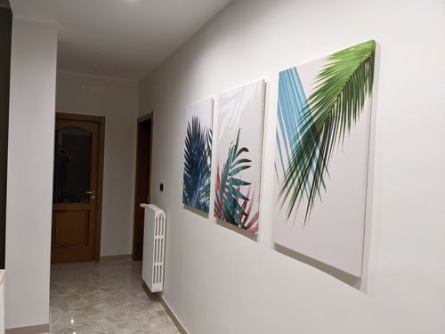 Customer photo review of Fronde Esotiche Set da 3 pezzi / 60x90cm / Stampa Intelaiata - Pronta da appendere