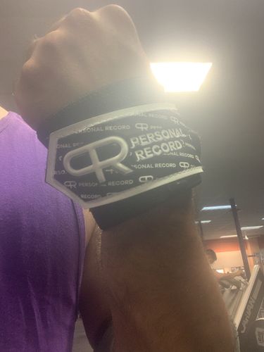 Customer photo review of Personal Record Heavy Duty Premium Knee Wraps PR906 - Black