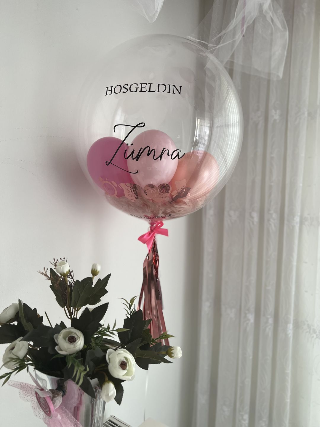 Customer photo review of Welcome to the World Baby Designer Ballon