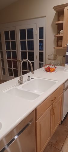 Customer photo review of Imperium Touch Control Dual Function Pull Out Spout Kitchen Faucet