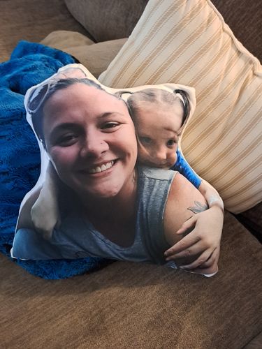 Customer photo review of Create A Custom Anything Pillow
