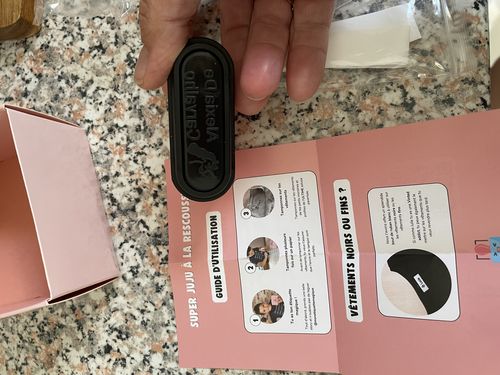 Customer photo review of Ruban d'impression 1M pour vêtements noirs🔖