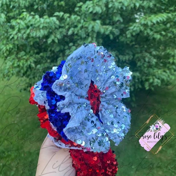 Customer photo review of Red Sequins on Velvet