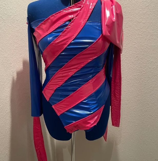 Customer photo review of Hot Pink Stretch Latex