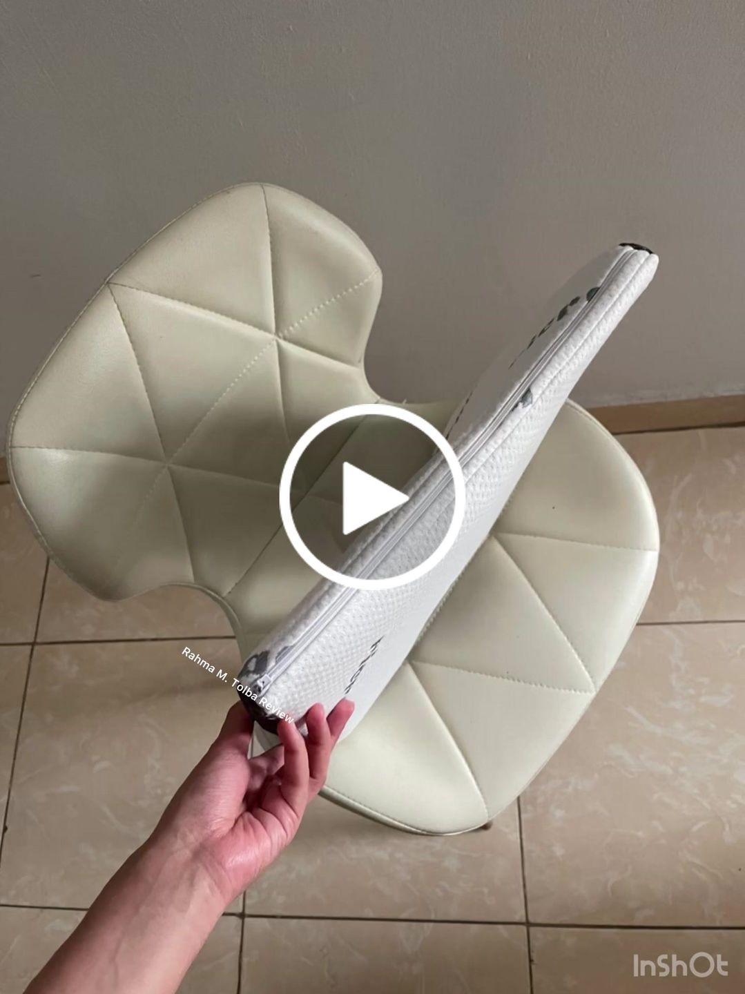 Customer video review of Orthopedic Tailbone Seat Cushion - Rash