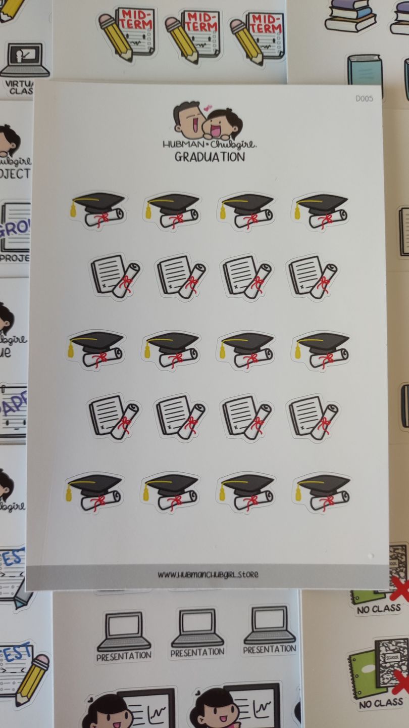 Customer photo review of Graduation Planner Stickers