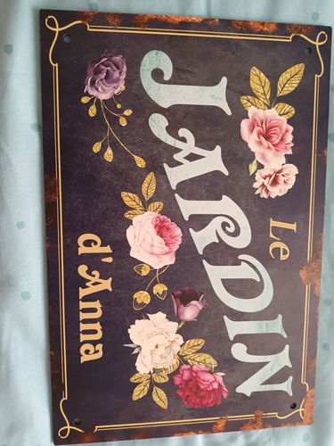 Customer photo review of Mon jardin - Outdoor-Pancarte de porte