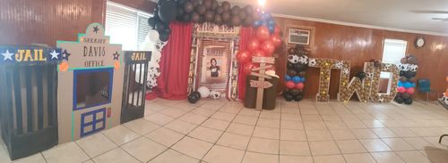 Customer photo review of Custom Fabric Backdrop for Birthday&Baby Shower&Wedding& Any Event Decorations
