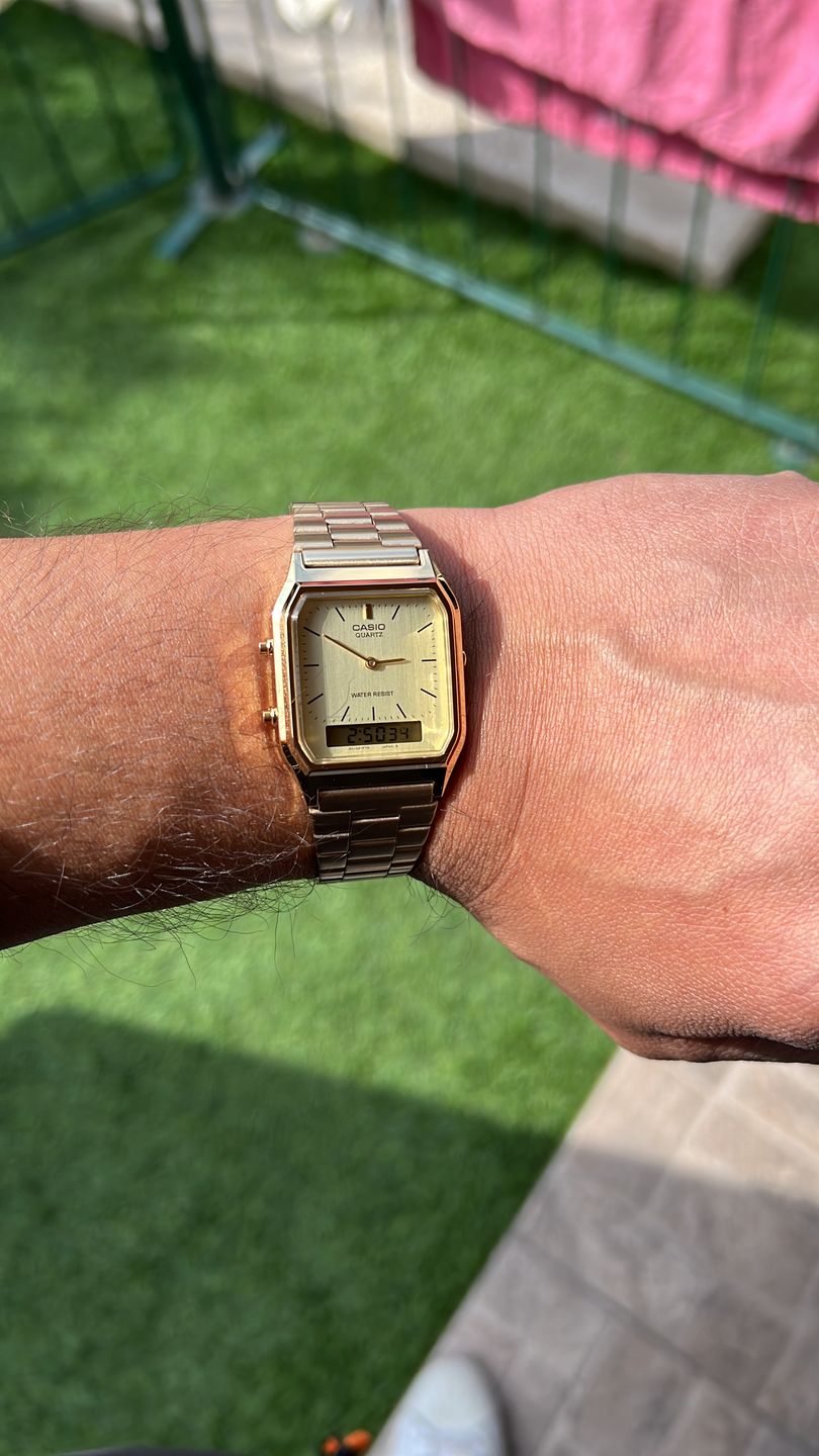 Customer photo review of Reloj Casio Vintage AQ-230GA-9DMQ Dorado