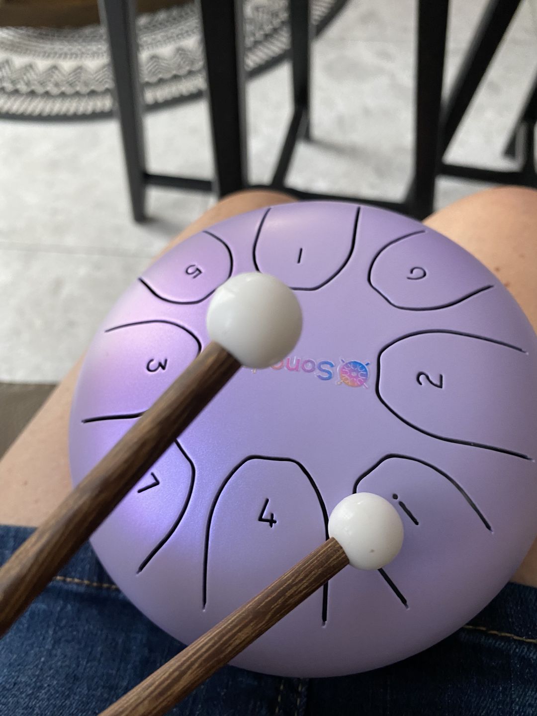 Customer photo review of Sonodrum Zungentrommel - "Standard" - Handgefertigt - (14cm / 20cm) - 8 Zungen - C-Dur