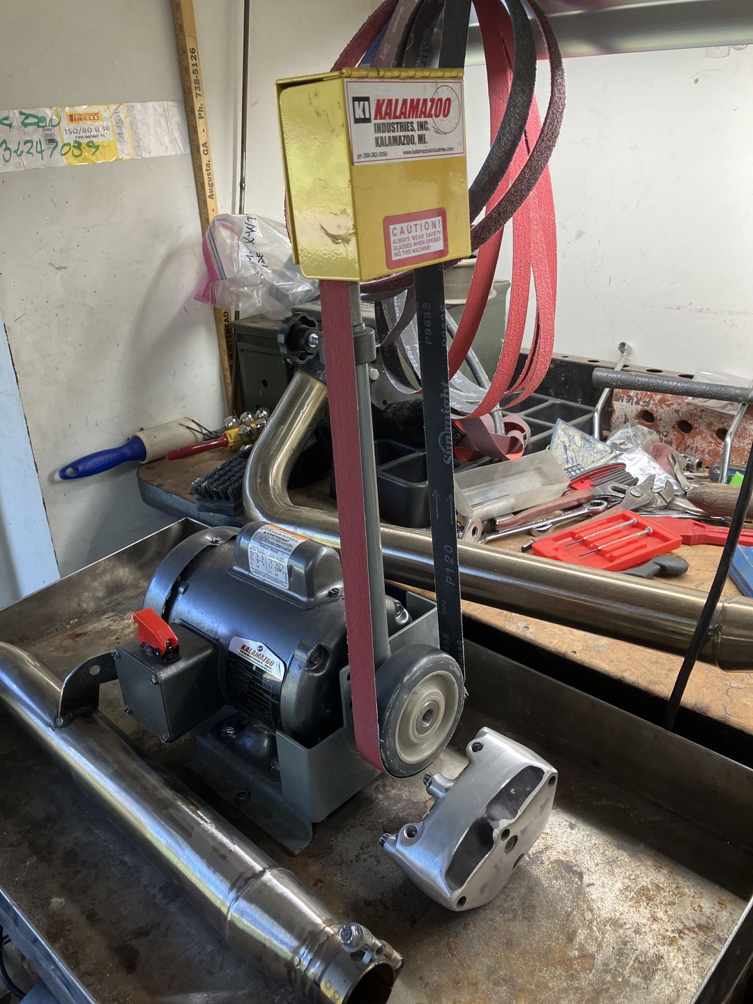 Customer photo review of 1" x 42" Sanding Belts for Stock Removal