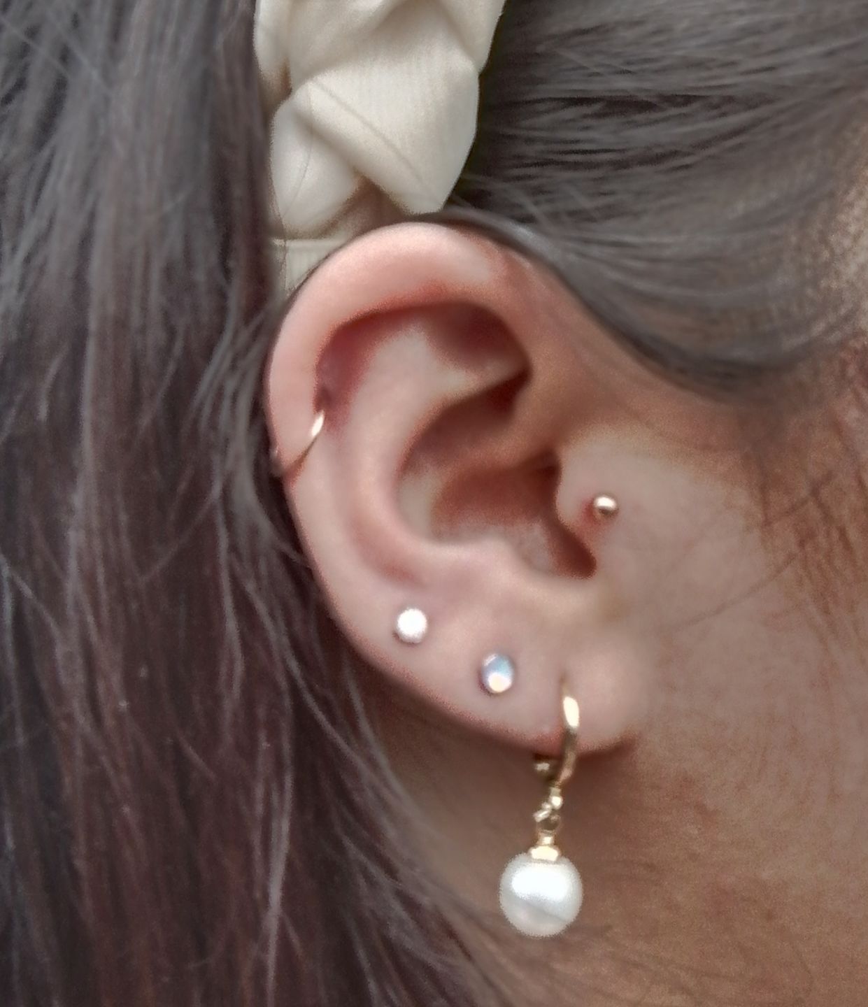 Customer photo review of Piercing Cristal Aurora