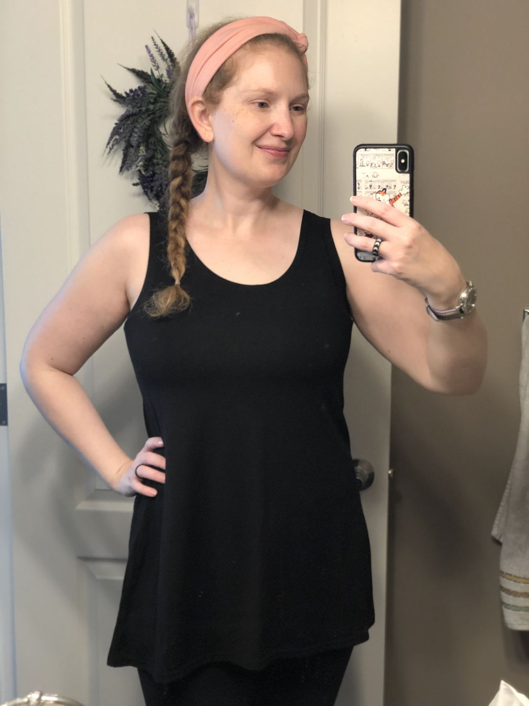 Customer photo review of *Freshly Baked* Flowy Tank - Boxing Week