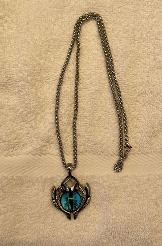 Customer photo review of Ice Dragon's Eye Necklace