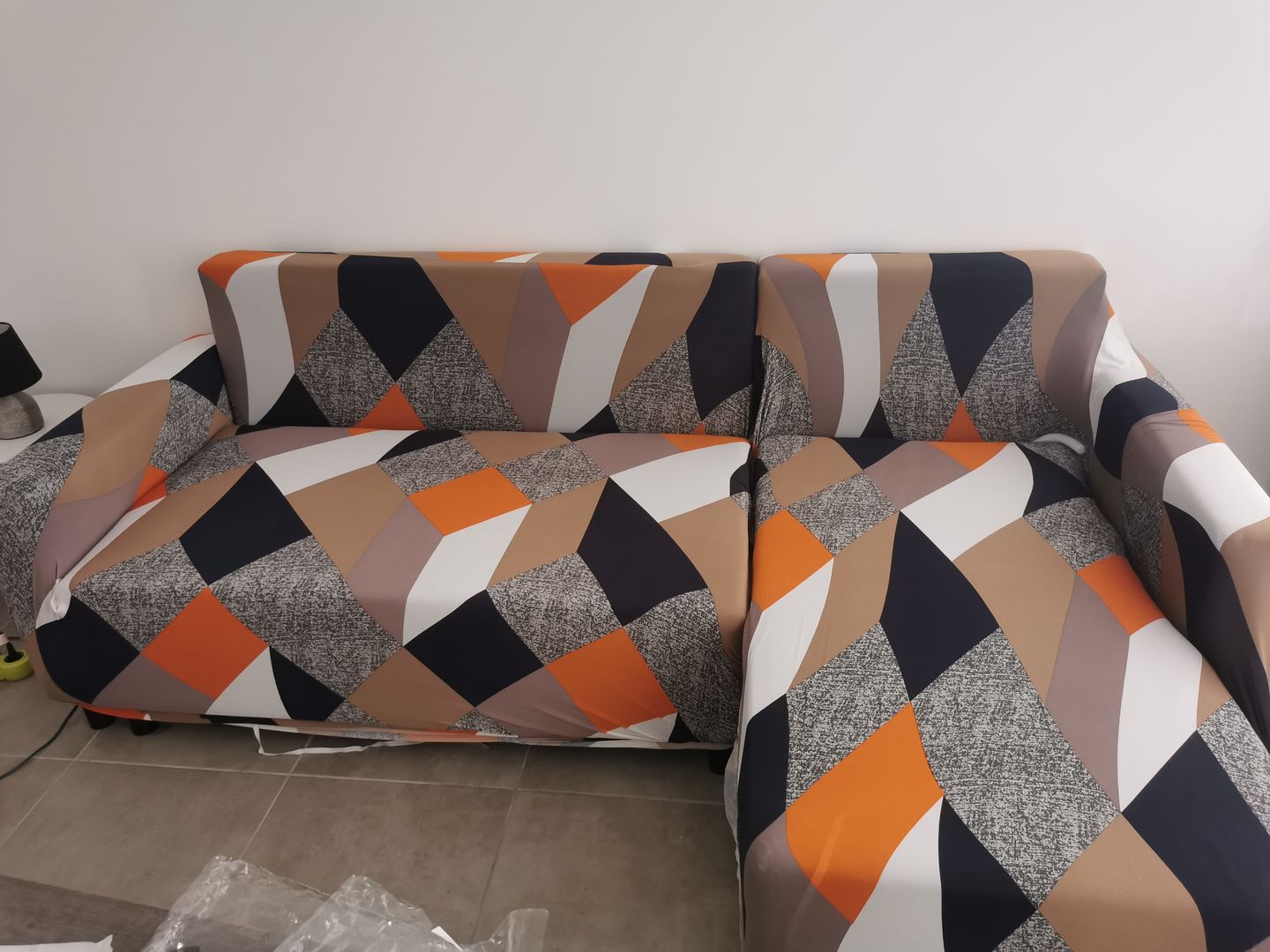 Customer photo review of Modern - Housses Extensibles de Fauteuil et Canapé