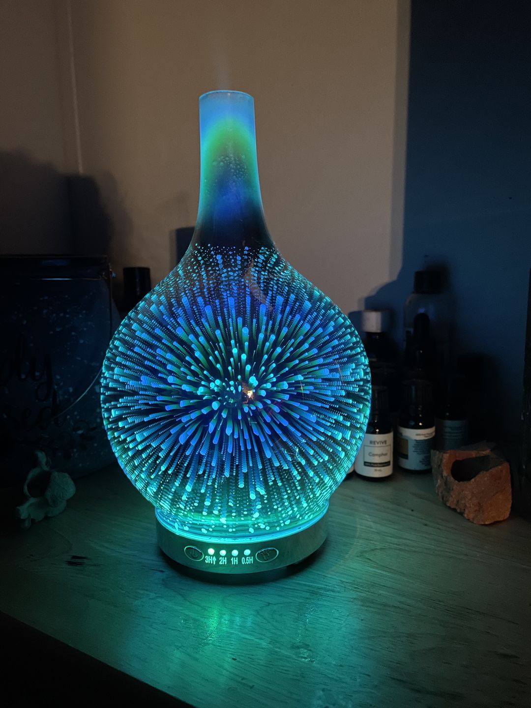 Customer photo review of Oil Aroma Diffuser 3D Glass
