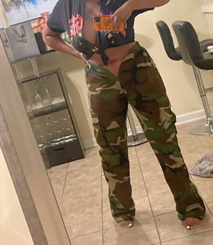 Customer photo review of V Cut Camo Pants