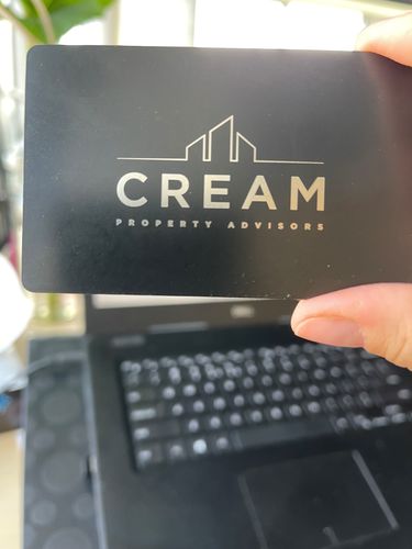 Customer photo review of Custom Metal Card | Black