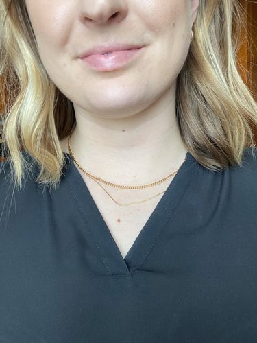 Customer photo review of Collier Monaco - Plaqué Or