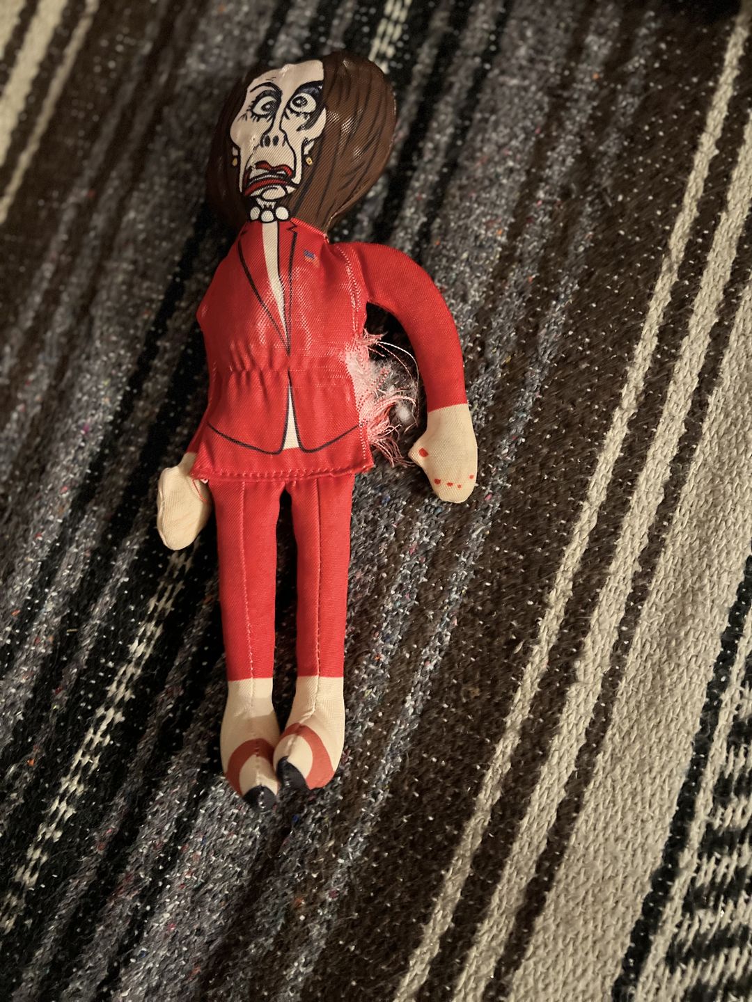 Customer photo review of Joe Biden Kamala Harris & Nancy Pelosi Starter Pack Tough Plush Dog Chew Toys with Squeakers - Official Republican Dogs
