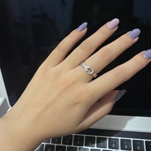 Customer photo review of Anello AMORE INFINITO  - MAMMA E FIGLIA