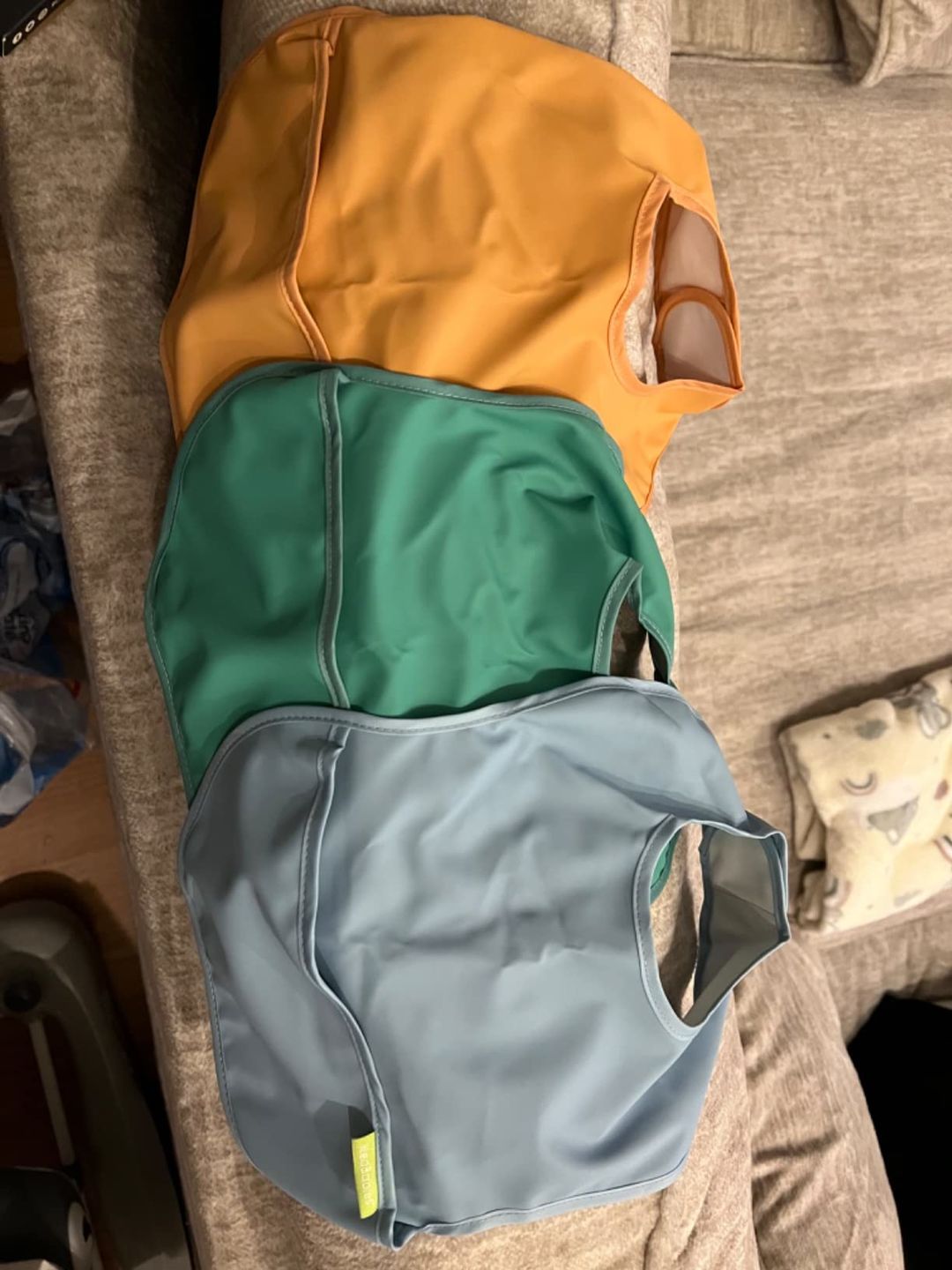 Customer photo review of 3-Pack Presto Waterproof Bibs (Basics)