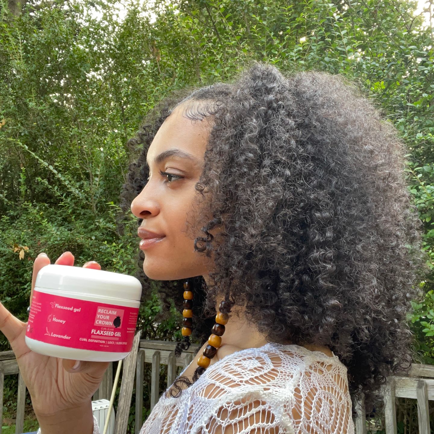 Customer photo review of Curl Elixir Flaxseed Gel